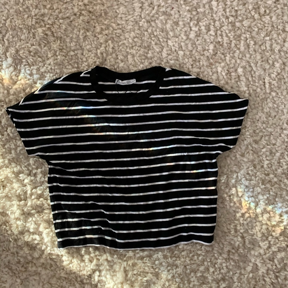 ZARA striped crop top